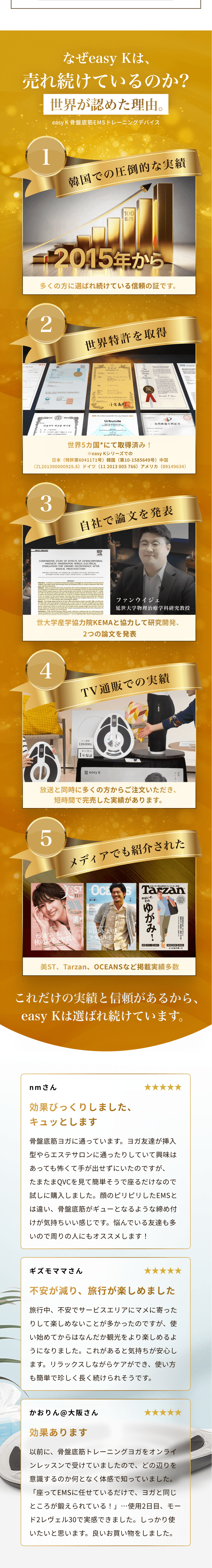 選ばれる理由
